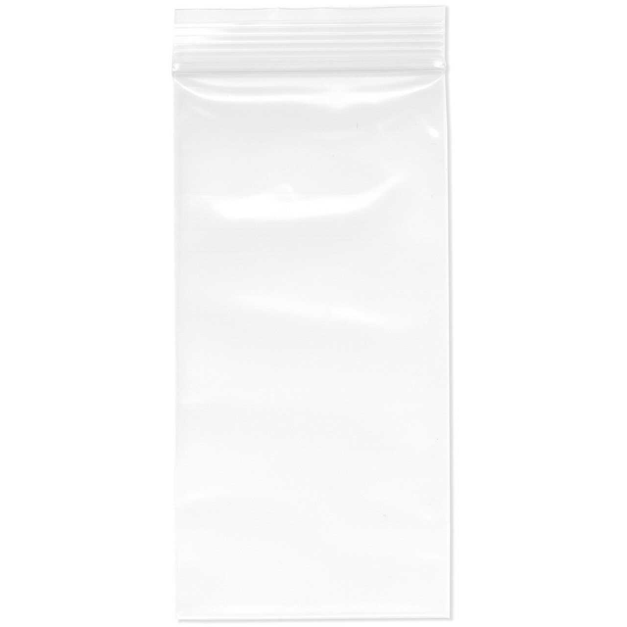 Plymor 3" x 6", 4 Mil Heavy Duty Zipper Reclosable Plastic Bags